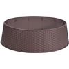 Home & Styling Copertura del basamento della gonna dell'albero di Natale 65cm di disegno del rattan di plastica