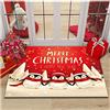 MISSMAO Tappeto Natalizio 3D Pavimento Zerbino Natalizio Ingresso, Decorazione Casa Zerbino, Tappeto Assorbente Antiscivolo, Tappetino Antiscivolo con Motivo Natalizio Tappeto Soggiorno,13,60x90cm