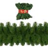 MAURY'S IL NUMERO UNO DEL RISPARMIO Maury's Ghirlanda di Natale Artificiale - Decorazione Natalizia, per Interni, Esterni, Camini, Porta, Scale, 250 Rami, 2,7 Metri, Festa, Realistica, Riutilizzabile, Tavolo - Verde Abete