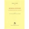 Edizioni di Storia e Letteratura Modena estense. La rappresentazione della sovranità
