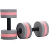 Pomurom Water Aerobics Dumbbells, Set di 2 manubri Corti in Schiuma per acquagym aquafitness aquajogging, manubri Acquatici per Adulti, Uomini e Donne, Sport Acquatici
