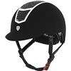 Equestro cap Modello Eclpise Stone Velvet M, Nero