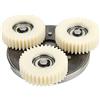 Asixxsix Kit di Frizione del Motore della Bicicletta, 3pcs 36T Ingranaggi planetari in Nylon Durevole Stabile Kit Motore Elettrico della Bicicletta con Cuscinetto e Frizione 88mmv