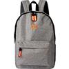 riverso RIVRoy, zaino da uomo e donna, 24 l, zaino per la scuola, zaino per computer portatile, 17 pollici, impermeabile, sport, tempo libero, chiusura lampo, 100% poliestere, grigio.