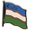 Digni Flaggenfritze Bandiere di Pin/spilla Uzbekistan placcato oro