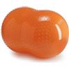 GYMNIC Sens'o'Roll Palla doppia max Ø 50 cm/L 80 cm arancione per fisioterapia e riabilitazione con rilievi massaggianti, perfetta per equilibrio, mobilità e percezione tattile