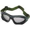 JS-Tactical Occhiali TATTICO Softair di Protezione A Rete Metallica Neri con Banda Elastica 6059B