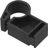 SageFurned Staffa di montaggio per manubrio LCD da 22-25 mm, compatibile con cyclette, supporto per schermo in plastica nera