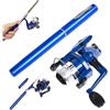 Grtheenumb Kit da Pesca di Emergenza, Canna da Pesca con Penna, Mini Asta telescopica con Mulinello da Spinning e Filo Lungo Portatile per la Sopravvivenza di Emergenza in Viaggio