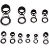 Alomejor 10 Pz Lure Canna Da Pesca Anelli di Guida 5 Formati di Ceramica In Acciaio Inox Eye Guide Set Casting Tip Kit di Riparazione
