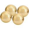 KIMISS 4 Pezzi Portatile Alto, Placcatura in Oro a Strati Pallina da Pallina da Farbig Oro qualità Doppio Argento Accessorio Dorato