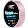 Gdfnmogo Resistente all'acqua e lenza da pesca, non rilevabile ai pesci, 100 m di lenza per esche da pesca in fluorocarbonio (2-0,23 mm-4,3 kg per rosa)