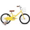 STITCH Little Wizard bicicletta per bambini da 12 pollici, per bambini da 2 a 4 ragazzi e ragazze, 12 pollici, con stabilizzatore e cestino, colore giallo