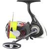 DAIWA 23 NINJA LT 4000-C, Pre-Bobinato con Treccia Gialla J-Braid X4 da 0.23mm, Mulinello da pesca spinning, Frizione Anteriore, 10006-400