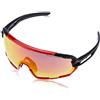 Salice 020RW Mascherina SR Nero-Rosso
