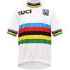 Santini Replica Re 942B 14 Wcrd - Maglietta A Manica Corta Uci World Champ Road Da Bambino, colore bianco, taglia 11 Anni