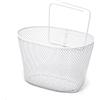 RMS Cestino Anteriore Ovale con Ganci Pieghevoli Bianco Bici Bimba/Bambina