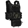 Peminkoo tattico O.TB LV119 Gilet a sgancio rapido con Tripla Tasca per Caricatore 5.56 Gilet da Caccia Airsoft Piastra Posteriore overt Bag (BCP)
