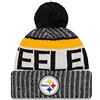New Era Pittsburgh Steelers New Era 2017 NFL Sideline On Field Sport Knit Hat Cappello - Black