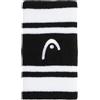 HEAD Polsino Sportivo a Righe Calce Nero/Bianco, 12,7 cm, Taglia Unica