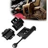 WLXW Accessori per Elmetti Tattici Veloci con Luce per Elmetto Softair, Set di Torce per Lampada con Luce per Elmetto Militare, Lampada per Casco 4 modalità Accessori,Tan