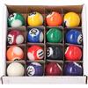 Syrisora Mini Palla da Biliardo da 25 Mm Set Completo di 16 Palline Accessori per Palline da Biliardo in Resina Stile Americano