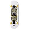 GHETTO BLASTER Skateboard Completo Professionale, Principianti, Bambini, Adulti, Tavola in Acero 7 Strati, Cuscinetti Abec 9, Ruote 52mm, Peso Max 90kg, Kobra Yel 8.0"