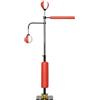 SPORTNOW Sacco da boxe autoportante SPORTNOW, allenatore di boxe in piedi regolabile in altezza da 140 a 205 cm con 2 palle di velocità, barra riflettente, base a ventosa per adulti e adolescenti
