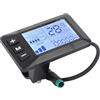 Generic Display Leggero per Pannello LCD per Bici Elettrica con Connettore a 5 Pin Connessione Semplice, Adatto per Gli Appassionati di Ciclismo, Materiale ABS