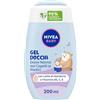 NIVEA BABY Gel Doccia Dolce Nanna dai Capelli ai Piedini 200ml, Bagnoschiuma bambini per corpo e capelli, Bagnoschiuma neonato con protezione no lacrime, Shampoo bambini per conciliare il sonno