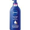 NIVEA Ricco latte per il corpo, crema nutriente intensa con acido ialuronico puro, olio di mandorle e siero per la cura profonda, lozione per la pelle secca (625 ml)