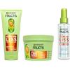 Garnier Fructis Cheratina Liss - Routine 3 Prodotti: Shampoo, Maschera & Spray Capelli Lisciante Diamond Liscio, Cheratina Vegetale & Olio di Argan, Capelli Lisci e Brillanti - Anti-Frisottis