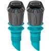 Gardena Micro-Drip-System Microspruzzo 180 gradi: testa dello spruzzatore di 180 gradi, irrigazione regolabile e a risparmio idrico, portata del getto 3 m, 5 pz (13321-20) (Confezione da 2)