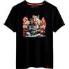 Magmatic - Maglietta Creatura Fantastica per Uomo Unisex, Collezione Ecarlate T Shirt Nera Premium 100% Cotone, Regalo yōkai Giapponese, Regalo di Natale Uomo Fan della Cultura Giapponese