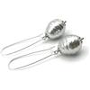 Generic Orecchini con Perle Grigie Barocche, Argento 925, Gioielli Moderni, Bijoux Artigianali, Regalo Festa della Mamma