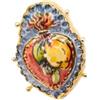 Handmade Anello in ceramica di Caltagirone col Cuore Sacro, VAR 8 | Anello siciliano artigianale