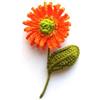 Handmade spilla calendula/margherita all'uncinetto