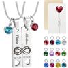 Fanery Sue Collane Coppia Personalizzati,Regali di Coppia San Valentino per Lui e Lei,Collane di Coppia Assortiti,Regalo per Coppia Fidanzati per Anniversario Compleanno Matrimonio (Argento)