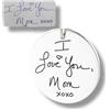 Generic Vero Bijoux Portachiavi personalizzato con dedica calligrafica che preleveremo dalla fotografia che ci invierai - Portachiavi con incisione dedica - Incisione laser Made in Italy
