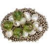tizianat: gemstone, pearls and beads han Spilla Gioiello per Vestiti Fatta a Mano in Ricamo di Perline Pietre e Perle