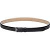 B. Italian Leather Cintura Bombata in Pelle per Uomo | Vera Pelle Made in Italy | Colore Nero (110)