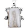Generico Boho Designer Blue Lace Agate Pendant Handmade 925 Sterling Silver Natural Loose Gemstone Pendant