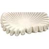 PUSHPA EXPORTS Ciotola di marmo | Ciotole decorative per l'arredamento della casa | Grande ciotola decorativa | Ciotola di frutta in marmo | Ciotola smerlata | Ciotola di pietra (set da 5, 7 e 10 pollici)