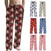 Generic Pantaloni Pigiama Personalizzato da Uomo con Foto del Viso Pantaloni Pigiama Lungo Donna Personalizzate - Regali di Natale con Foto Animale Domestico Regali per Compleanno Anniversario Halloween