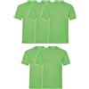 Fruit of the Loom Valueweight T - Maglietta a maniche corte, confezione da 5 pezzi, taglia L, colore verde lime