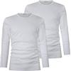 Liabel Maglia a Maniche Lunghe Uomo, Art. 2828-333, Pacco da 2pz, Bianco XXL