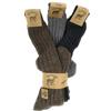 Susan Calzini Trama Grossa Lunghi Unisex in Lana e Alpaca, Multicolore, 60% Lana 40% Alpaca, Set da 3 Paia, Prodotto in Italia (IT, Numero, 43, 45, Regular, Regular, MULTICOLORE)