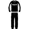 Juventus Pigiama Homewear Uomo Prodotto Ufficiale Cotone Leggero Pigiama Serafino Manica Lunga e Pantalone Lungo in Diversi Colori Colori (XXL54, 14108 Nero)