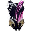 Zagitova Body da ginnastica senza maniche for donna, costumi da competizione for ginnastica ritmica da bambina(M)