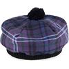 Lochcarron of Scotland Scotland Forever Tartan Tammy Hat (Modern) Lambswool